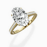 Channel Set Solitaire Engagement Ring