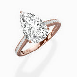 Channel Set Solitaire Engagement Ring