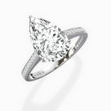 Channel Set Solitaire Engagement Ring