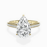 Channel Set Solitaire Engagement Ring