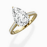 Channel Set Solitaire Engagement Ring