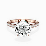 Channel Set Solitaire Engagement Ring