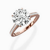 Channel Set Solitaire Engagement Ring