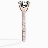 Channel Set Solitaire Engagement Ring
