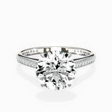 Channel Set Solitaire Engagement Ring