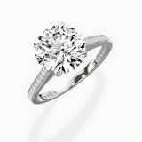 Channel Set Solitaire Engagement Ring