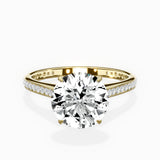 Channel Set Solitaire Engagement Ring