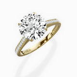 Channel Set Solitaire Engagement Ring