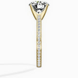 Channel Set Solitaire Engagement Ring