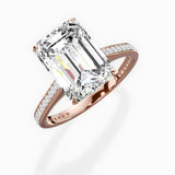 Channel Set Solitaire Engagement Ring