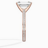 Channel Set Solitaire Engagement Ring