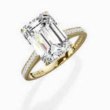 Channel Set Solitaire Engagement Ring