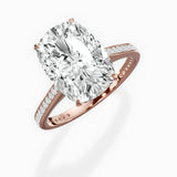 Channel Set Solitaire Engagement Ring