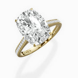 Channel Set Solitaire Engagement Ring