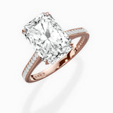 Channel Set Solitaire Engagement Ring