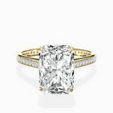 Channel Set Solitaire Engagement Ring