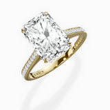 Channel Set Solitaire Engagement Ring