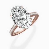 Channel Set Solitaire Engagement Ring
