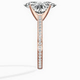 Channel Set Solitaire Engagement Ring