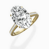 Channel Set Solitaire Engagement Ring