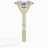 Channel Set Solitaire Engagement Ring