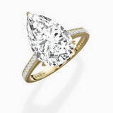 Channel Set Solitaire Engagement Ring