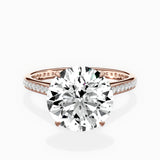 Channel Set Solitaire Engagement Ring