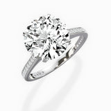Channel Set Solitaire Engagement Ring