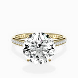 Channel Set Solitaire Engagement Ring