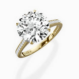 Channel Set Solitaire Engagement Ring