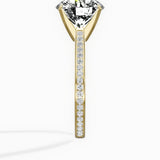 Channel Set Solitaire Engagement Ring