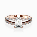 Split Shank Solitaire Engagement Ring