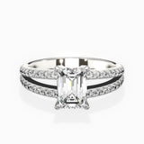 Split Shank Solitaire Engagement Ring