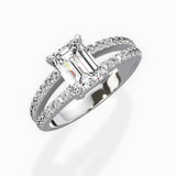 Split Shank Solitaire Engagement Ring
