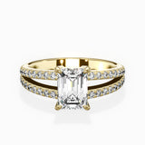 Split Shank Solitaire Engagement Ring