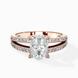 Split Shank Solitaire Engagement Ring