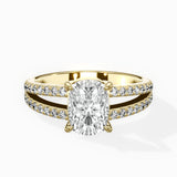 Split Shank Solitaire Engagement Ring