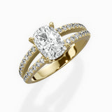 Split Shank Solitaire Engagement Ring