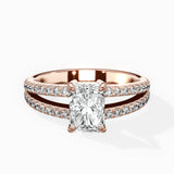 Split Shank Solitaire Engagement Ring