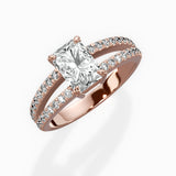 Split Shank Solitaire Engagement Ring