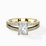 Split Shank Solitaire Engagement Ring