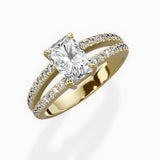 Split Shank Solitaire Engagement Ring