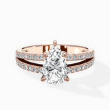 Split Shank Solitaire Engagement Ring
