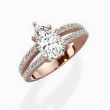 Split Shank Solitaire Engagement Ring
