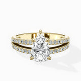 Split Shank Solitaire Engagement Ring