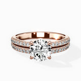 Split Shank Solitaire Engagement Ring