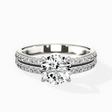 Split Shank Solitaire Engagement Ring