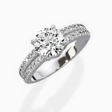 Split Shank Solitaire Engagement Ring