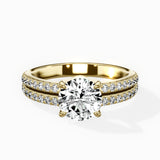 Split Shank Solitaire Engagement Ring