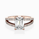 Split Shank Solitaire Engagement Ring